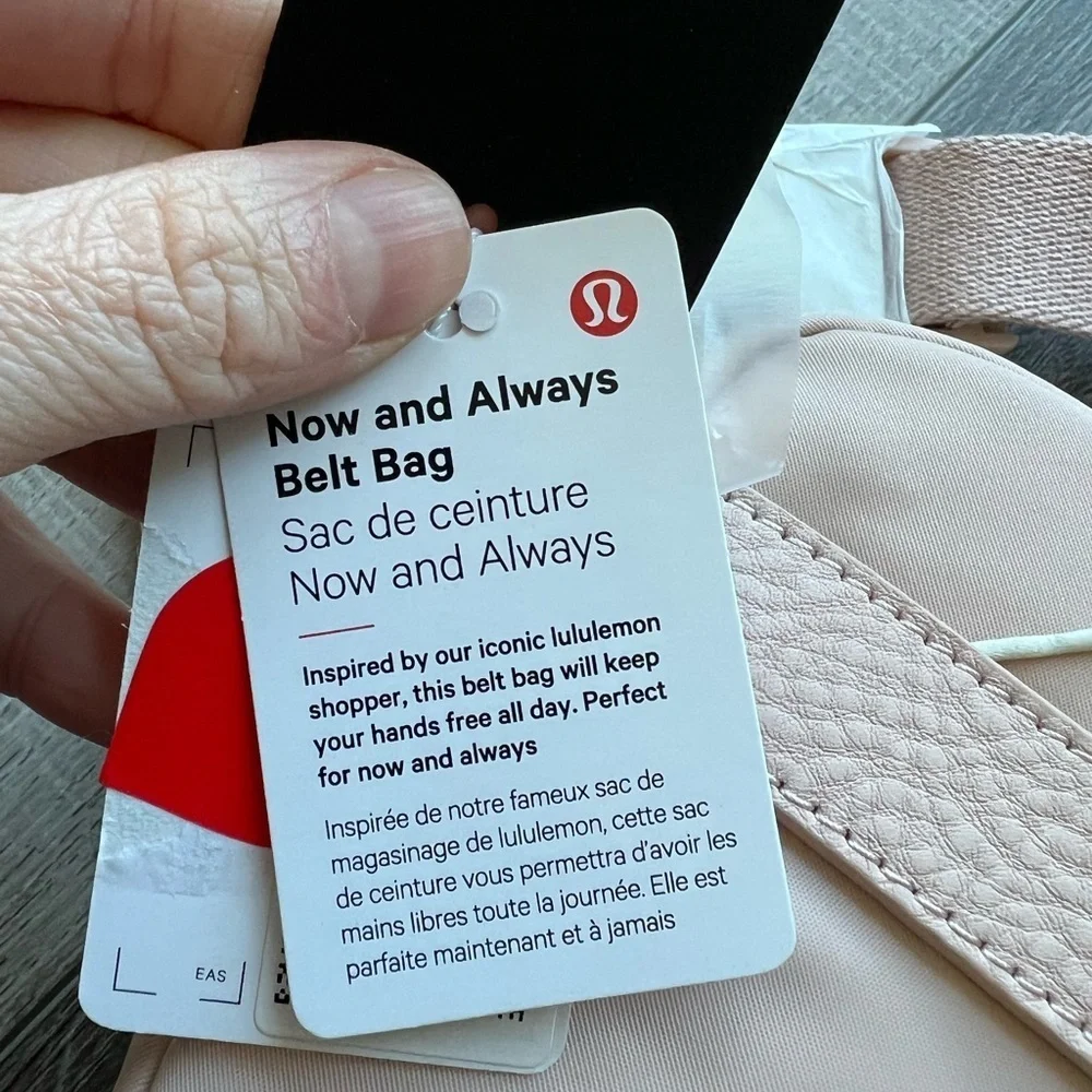 Lululemon Now and Always Belt Bag in Misty Shell / Soft Sand